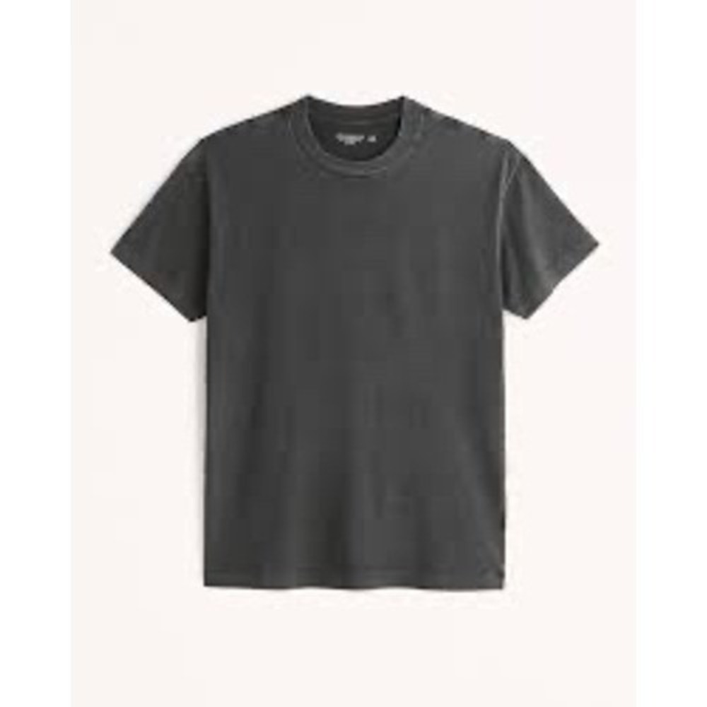 Abercrombie & Fitch T-Shirt Soft A&F Essentials Gray Medium Faded Streetwear M